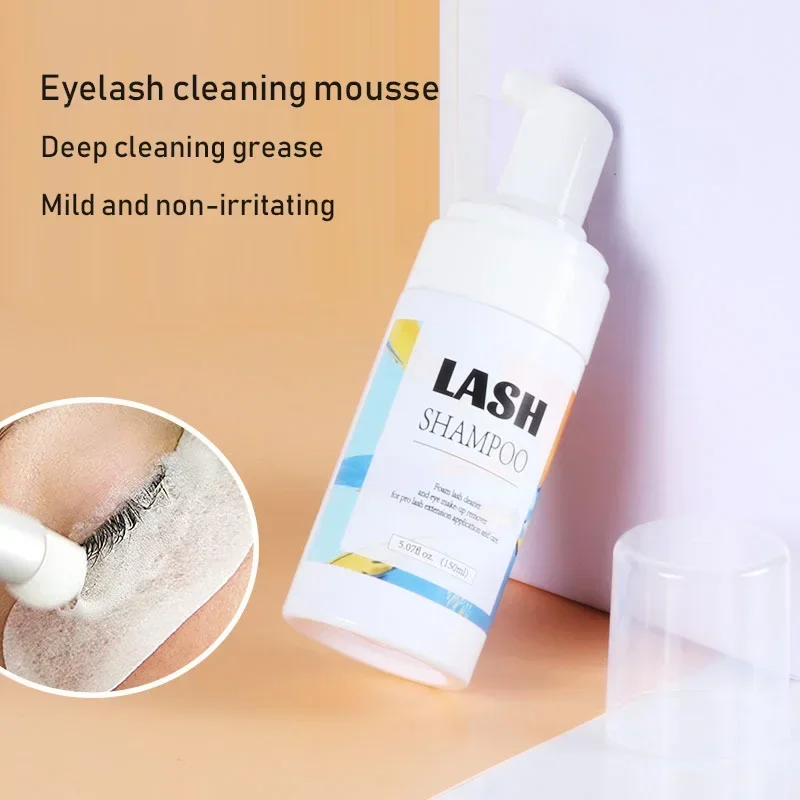 50/60/100/150ml Eyelash Shampoo Gentle Cleansing Eyelashes Grafting Extension Eyelashes Mousse Foam Eyelash Dedicated Cleaner 2