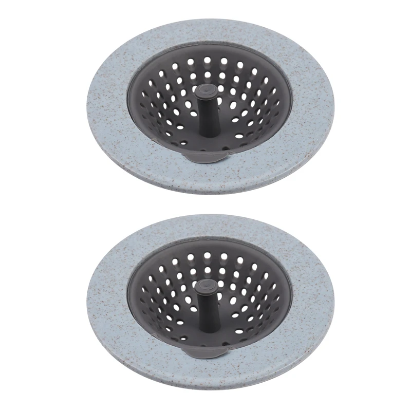 

2X Silicone Kitchen Sink Stopper Plug For Bath Drain Drainer Strainer Basin Water Rubber Sink Filter Cover