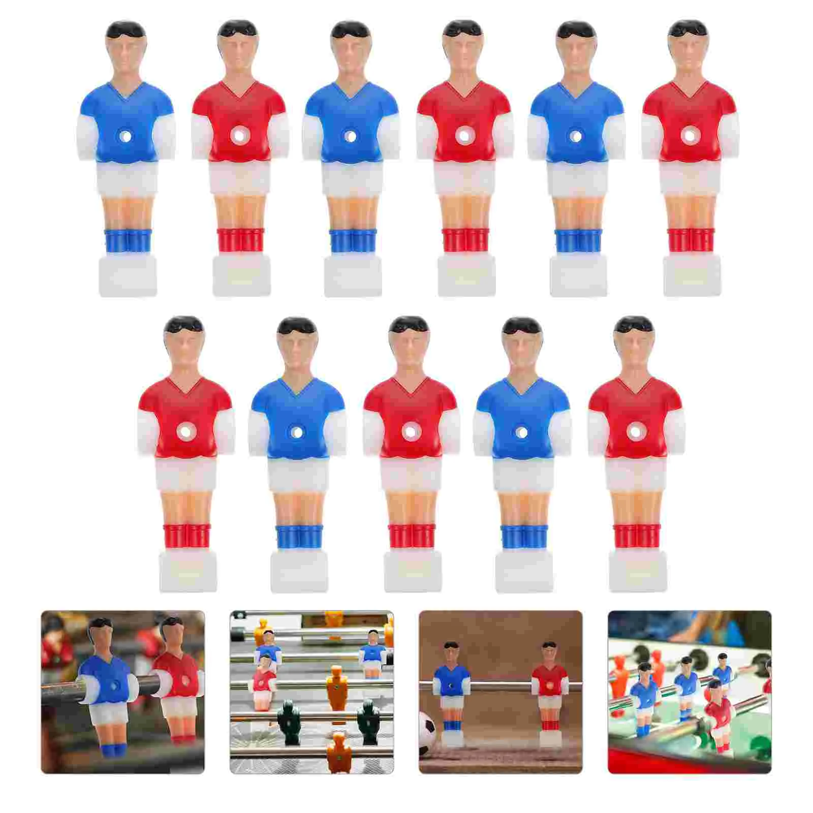 

11 Pcs Football Machine Player Kids Foosball Accessory Man Dummy Table Soccer Men Plastic Figurine Game Part Child Parts