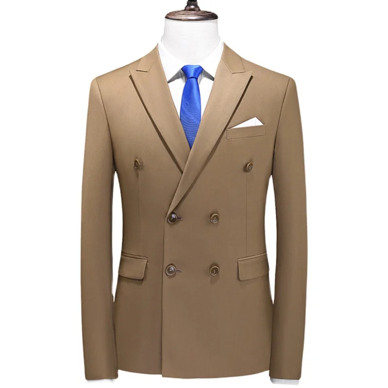 New men's large size single west 14 solid color fashion handsome all fashion casual business banquet suit jacket