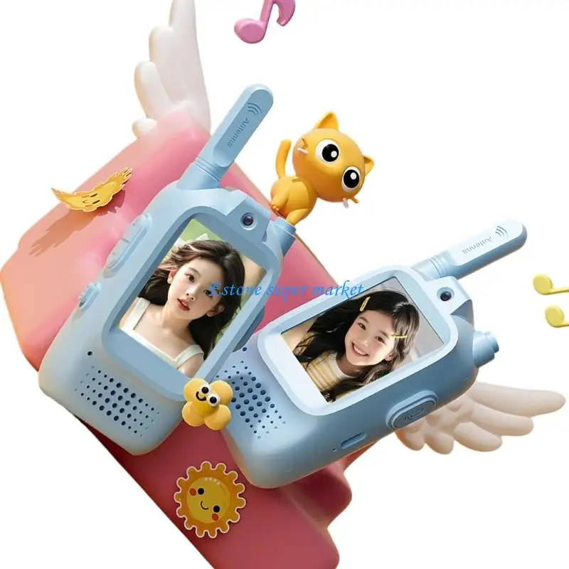 090B 어린이용 충전식 비디오 워키 사진 USB 충전 긴 배터리 수명 생성