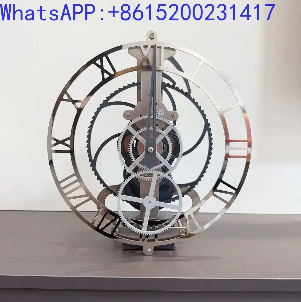 Creative gear mechanical retro wall clock European living room bar dining room decorative clock Personalized pendulum clock 4