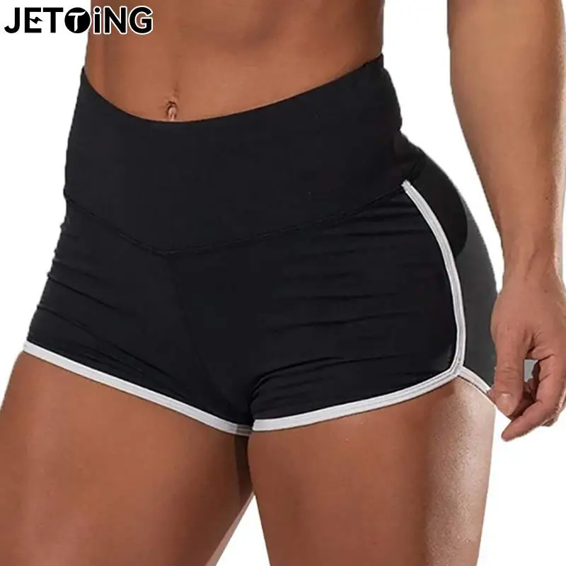 Women Mid Waist Sport Shorts Slim Fit High Stretchy Short Trousers For  Summer Female Ladies Running Exercise Yoga Shorts - AliExpress