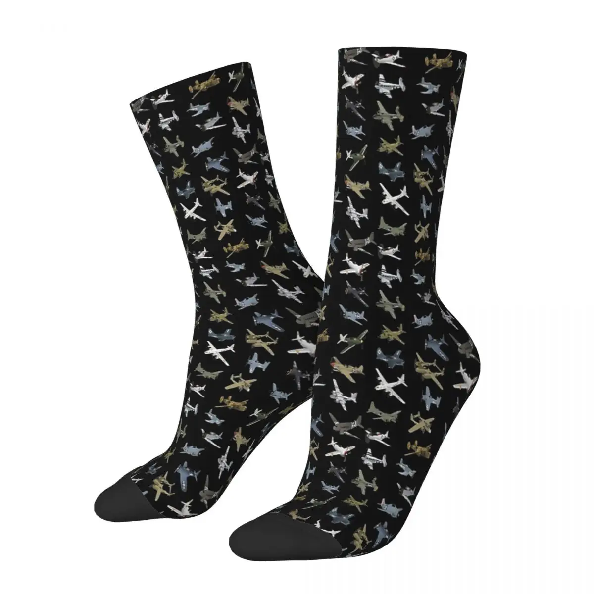 Various American WW2 Airplanes Socks Male Mens Women Spring Stockings Harajuku