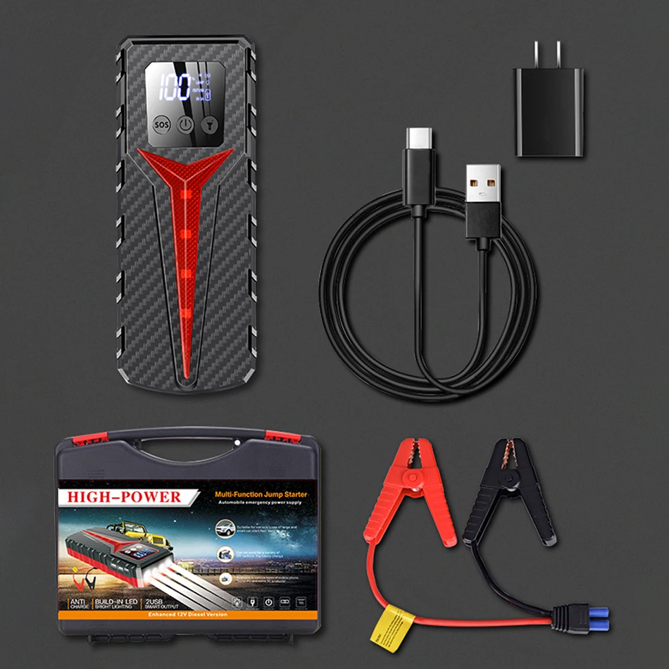 99900mAh Auto/PKW Starthilfe Powerbank Jump Starter Notstart Batterie  Ladegerät