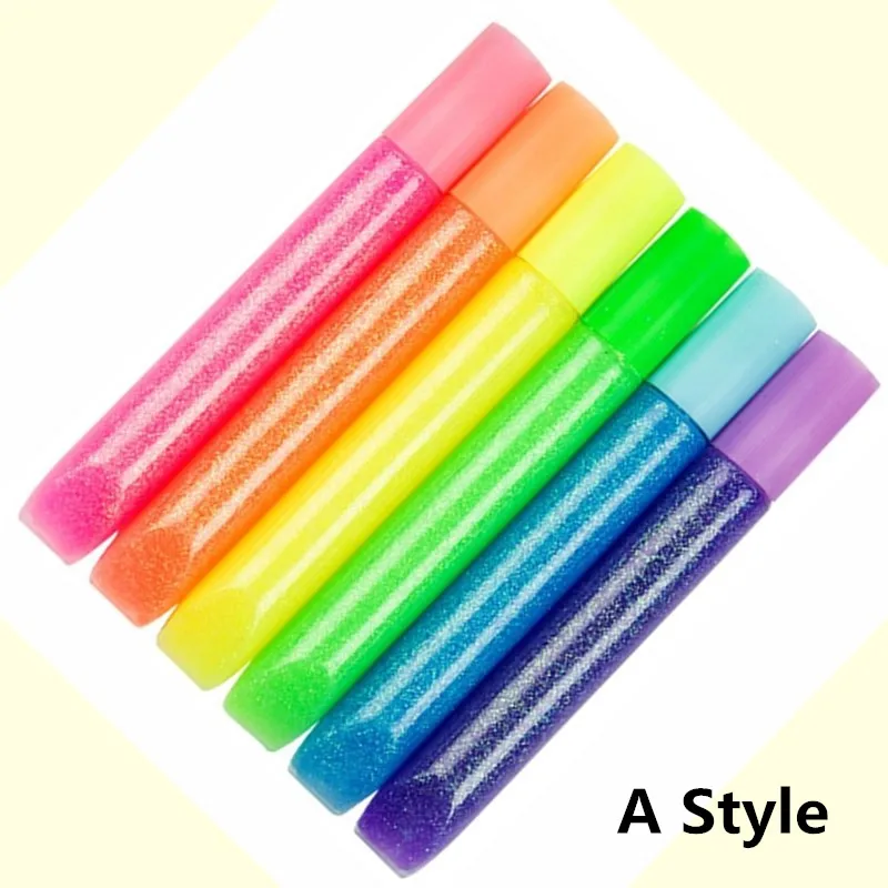 6 Colors Glitter Pen Deli Glitter Glue Painting Markers For Drawing  Eco-friendly Washable Coloring Markers For Kids - AliExpress