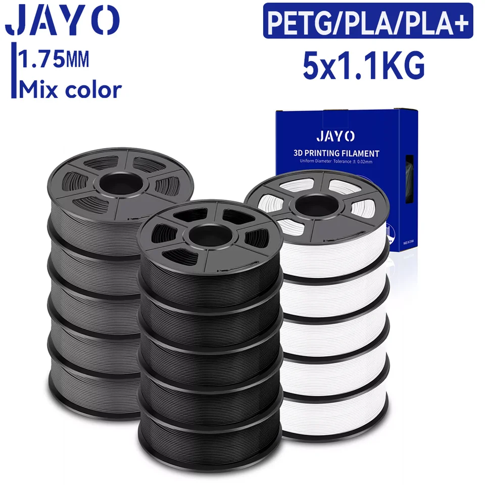JAYO 3D Printer Filament PETG PLA PLA Plus 1.75mm
