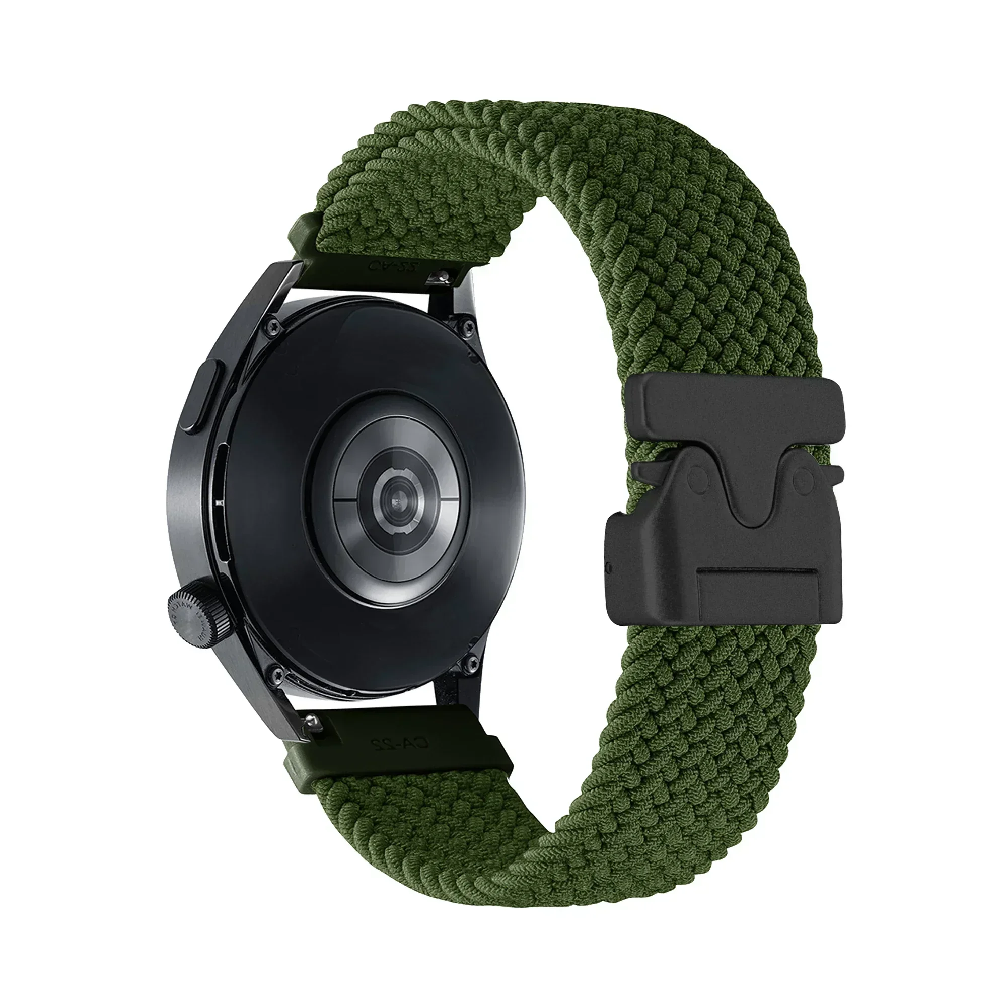 Nylon Braided Watch Strap with Parachute Buckle in 20mm and 22mm Sizes