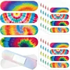 40pcs/set Rainbow Color PE Band Aid Waterproof Children Kids Adult Kawaii Elestic Wound Plasters Patch Adhesive Bandages Strips 1