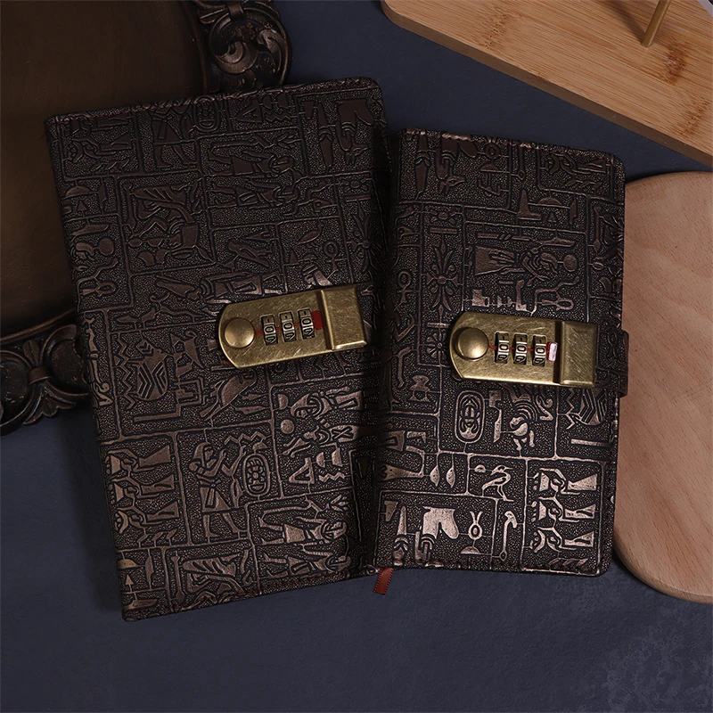 Notebook Diary Journal Notebook Diary Retro Notebook 200 Pages A5A6 Code With Lock Diary Book Notepad Agenda Planner Retro Notebook Simple Hand Account Book Journal