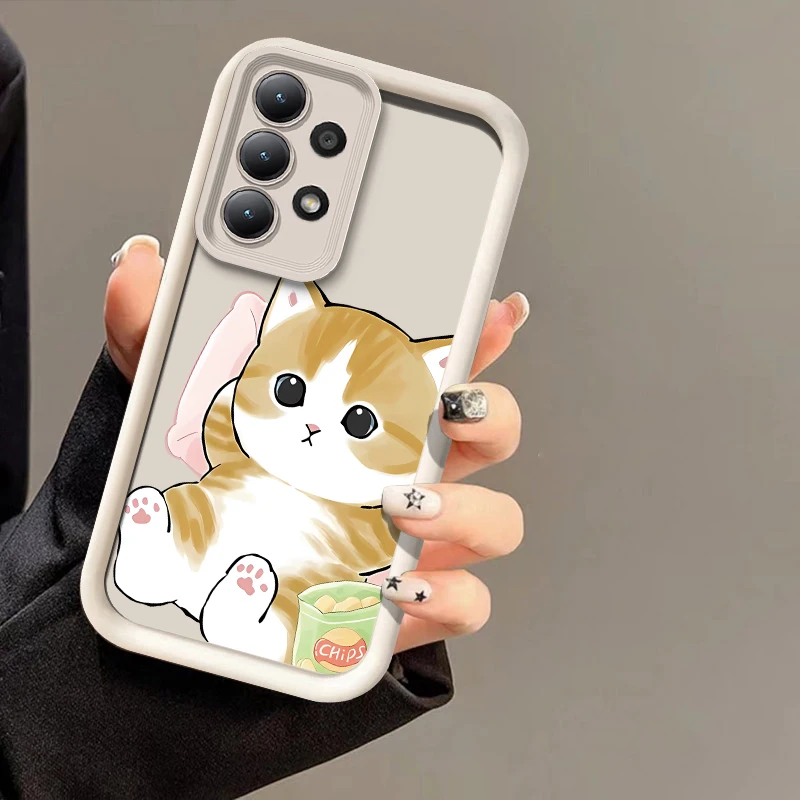 Cute Anime Cat Silicone Soft Phone Case Cover