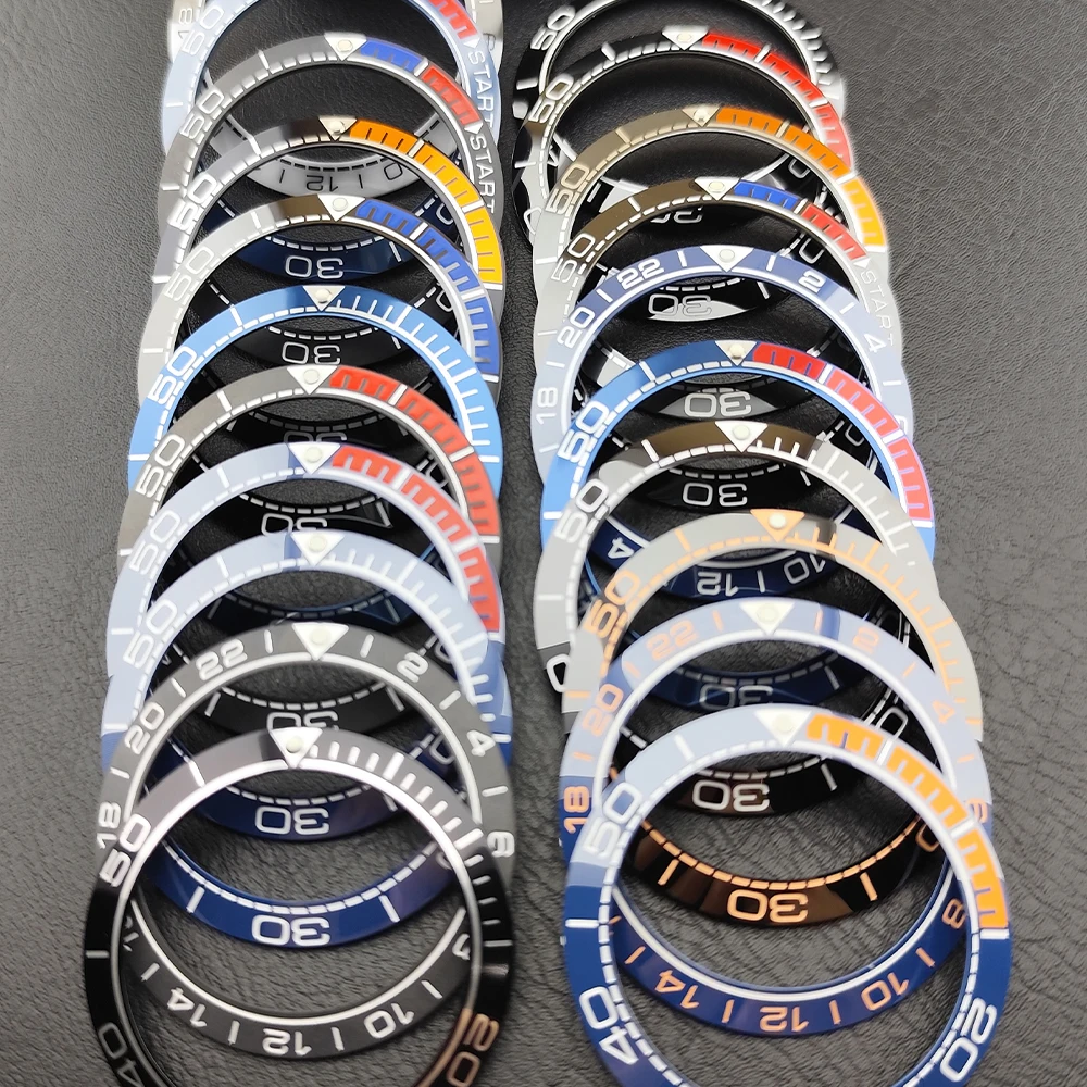 Enhanced Sloped Ceramic Aluminum Watch Bezel Ring Replacement
