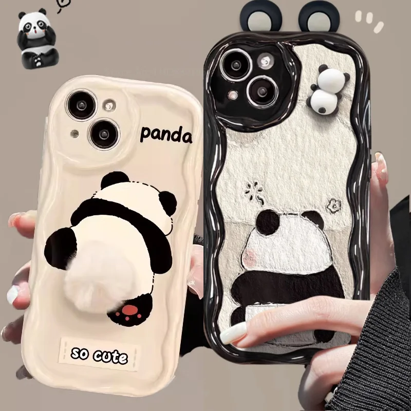 Peluche Custodia Per Redmi A1/A1 Plus: Cover Coniglietto In Finta Pelliccia, Orecchie E Strass Glitter, Nera - 2