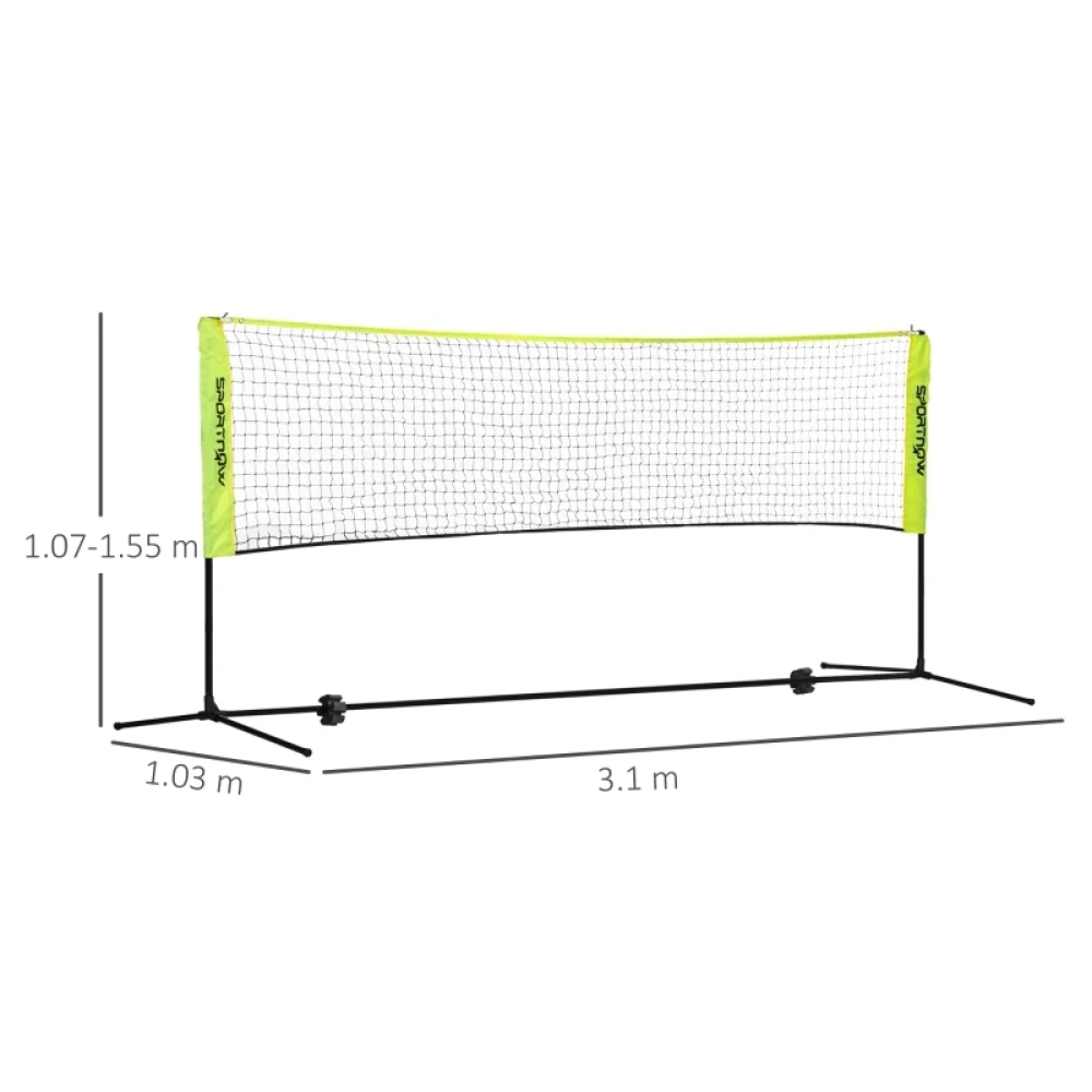 3m Height Adjustable Outdoor Sports Net by Ye, with Carry Bag, for Badminton, Tennis, Pickleball, Volleyball