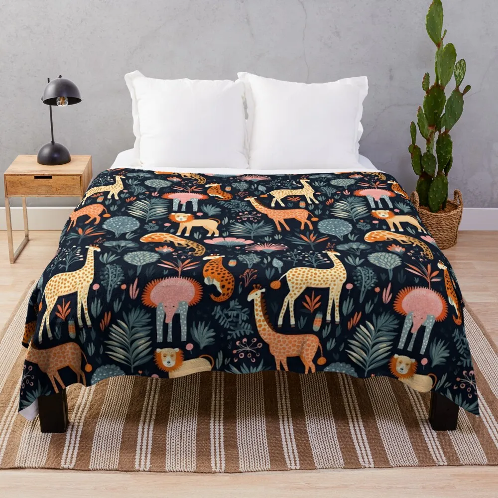 

Wild Safari beautiful seamless Throw Blanket Decorative Blankets Quilt Blanket Sofa Quilt Luxury Throw Blanket