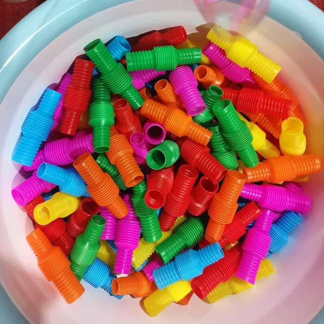 Mini Cute Pop Tubes Sensory Toy For Adult Fidget Stress Relieve Toys Kid Autism Anti Stress Plastic Bellows Children Squeeze Toy 3