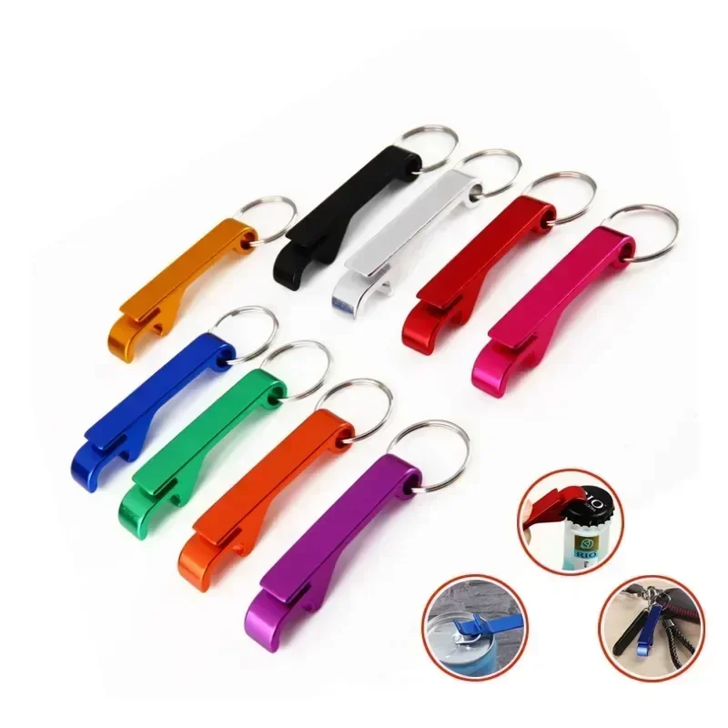 

1 Pcs Durable Metal Keychain Opener Beer Bottle Openers for Bottle Small Practical Easy To Carry Open The Lids of Bottle Easily