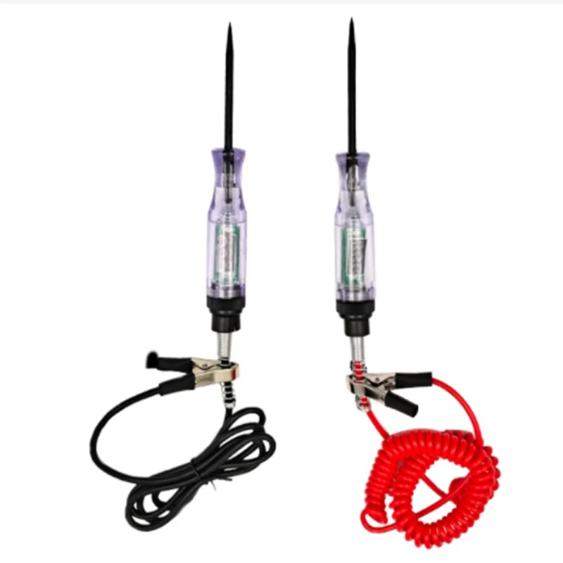 

6V 12V 24V DC Car Truck Voltage Circuit Tester Digital Display Long Probe Pen Light Bulb Automobile Diagnostic Tools Auto Repair