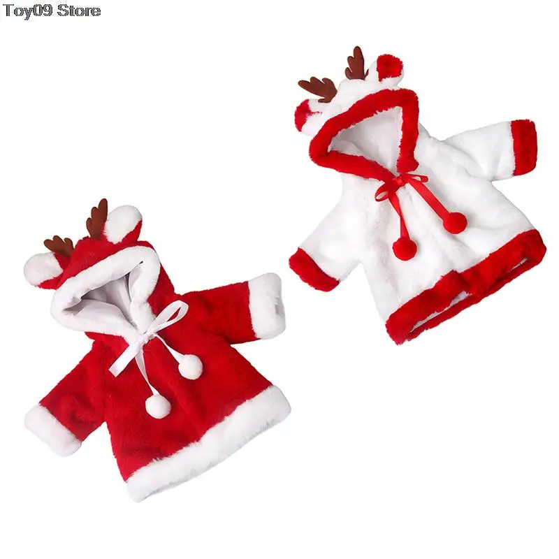 

1PC 30/43Cm Dolls Clothes Red Santa Claus Antler Set Dress Born Dress Baby Toy Accessories 18 Inch Girls Doll