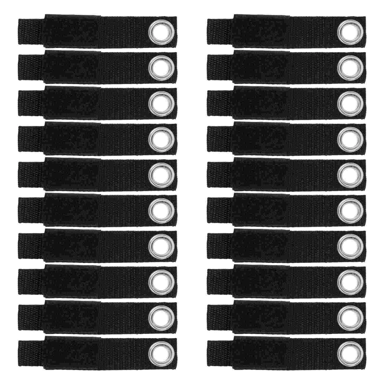 

20 Pcs Storage Strap Tools Extension Cord Organizer for Electrical Hook and Loop Polyester Blend Cable Rope Hose