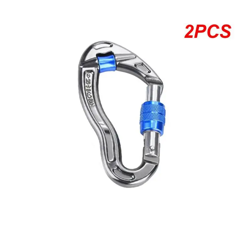 

2PCS Screwgate Climbing Mountaineering Carabiner Buckle with Pulley Wheel for Tree Carving Arborist Rigging Rappelling