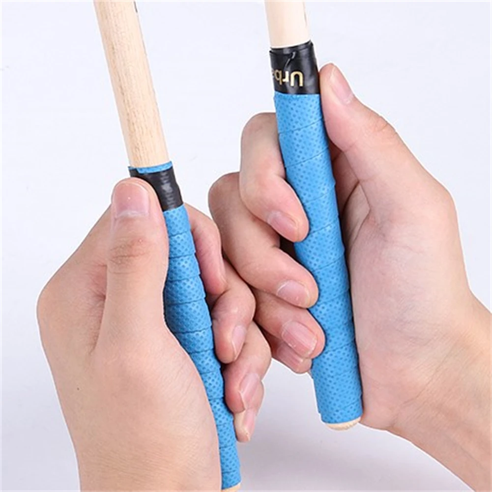 

Drumstick Grips Wrap Tape Sport 2 Roll 2.5cm/0.98in Anti-slip Badminton For 7A 5A 5B 7B Drumsticks Mutil-colors 2021 New