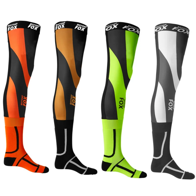 2023 motogpfox Racing Socks Breathable Compression Socks Motorcycle Long Tube Leg Unisex Sports