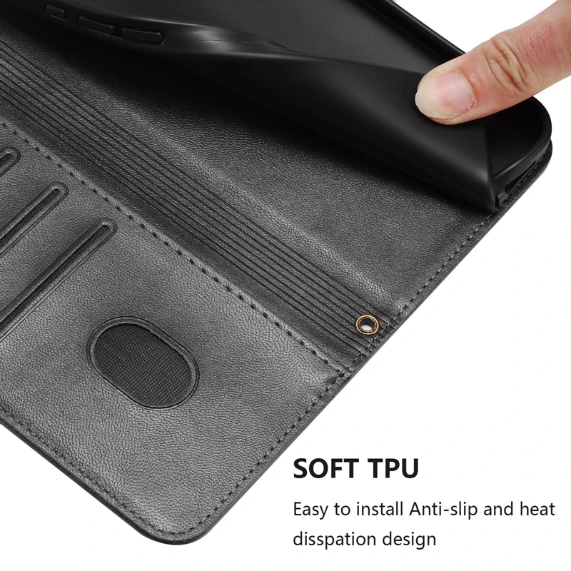Vintage Leather Wallet Phone Case - Stylish Protection