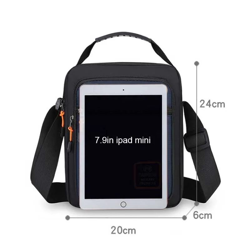 Casual Men's Small Nylon Handbag Stylish Crossbody Shoulder Bag for Men Compact & Lightweight Trendy Messenger Purse Сумка