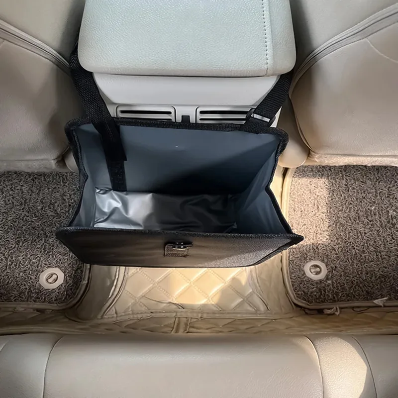 Car Hanging Trash Can Multipurpose Waterproof Backseat Organizer Universal Vehicle Storage Bin for Snack Wrappers car trash can car trash bag car storage bag