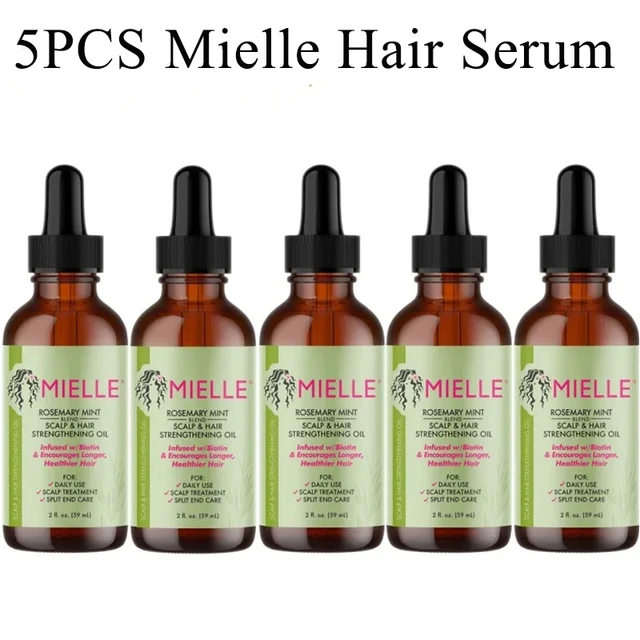 Aceite esencial para el crecimiento del cabello, aceite de menta de Romero  para fortalecer el cabello, tratamiento nutritivo para puntas abiertas y  cabello orgánico Mielle seco - AliExpress