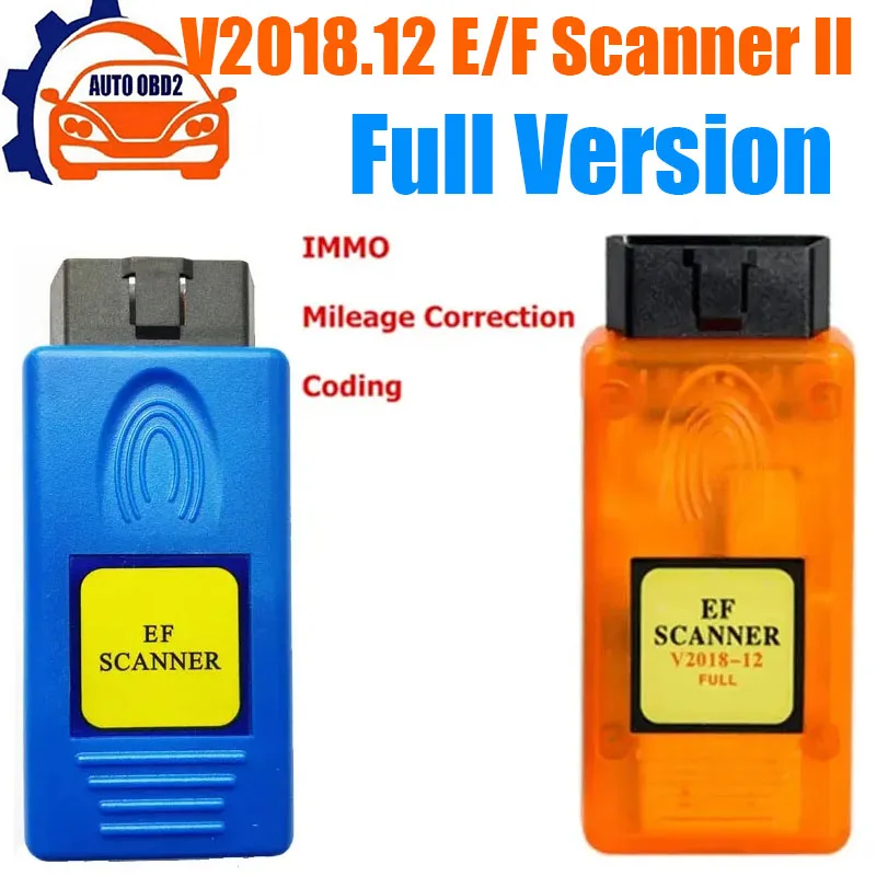 

Best V2018.12 E/F Scanner II Full Version for BMW Diagnosis + IMMO + Mileage Correction + Coding EF Scanner II Diagnostic Tool