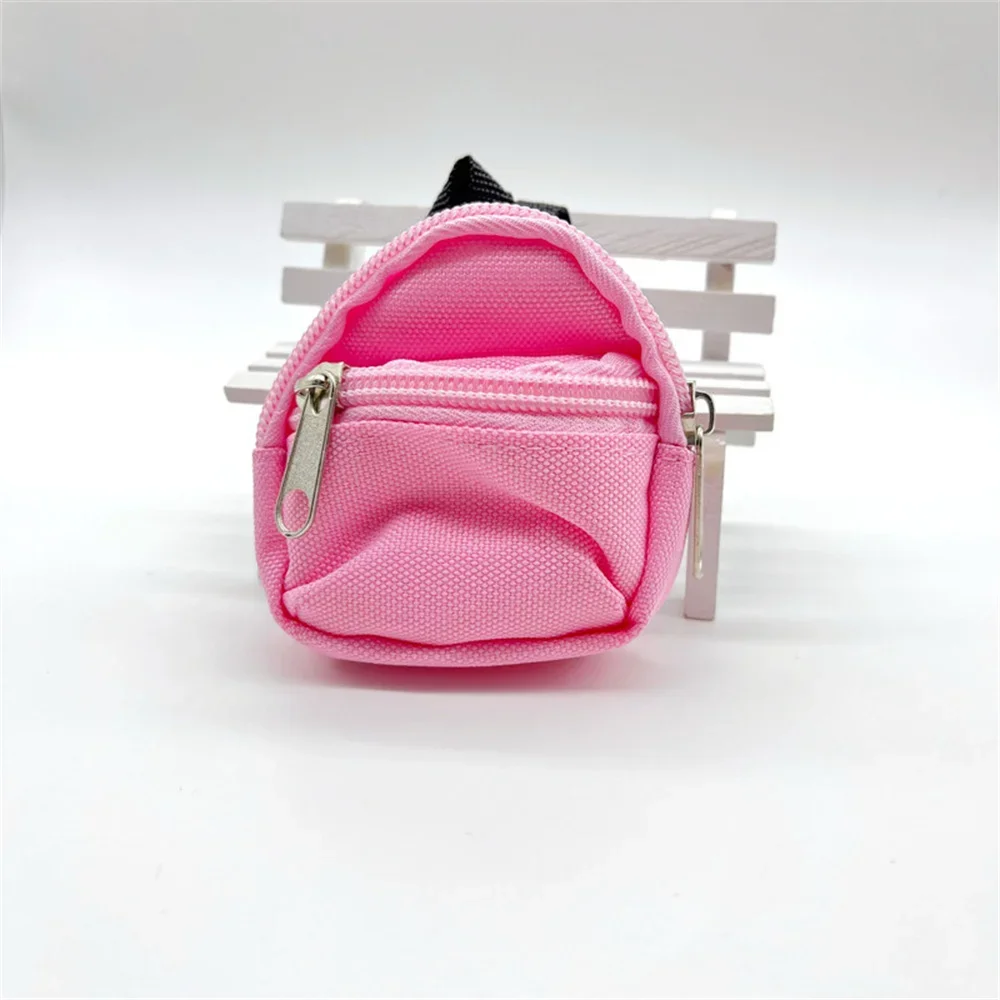 Mini Backpack Keychain Multipurpose Doll School Bag Coin Purse With Zipper For Womens Children Keys Decor