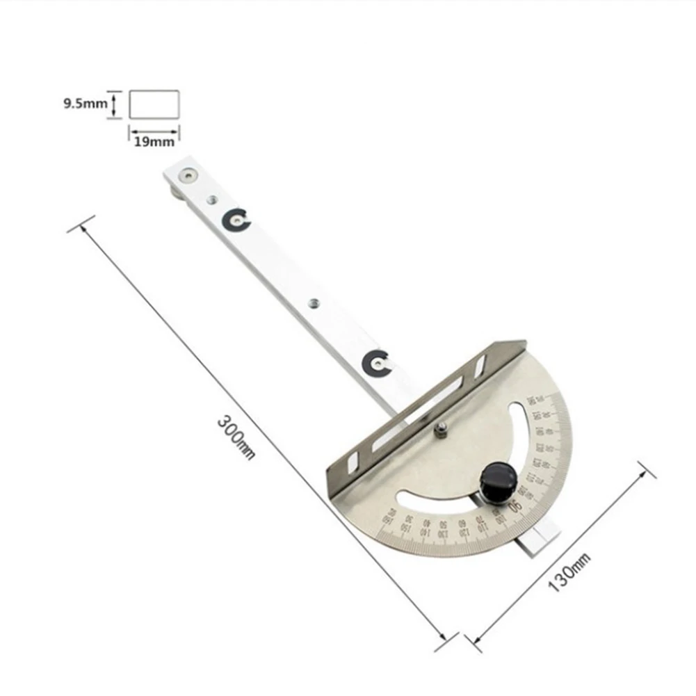 

Angle Pusher Table Saws Adjustable Aluminium Oxide Chutes Gauge Silver Woodworking Accessories Guide Push Band Saw