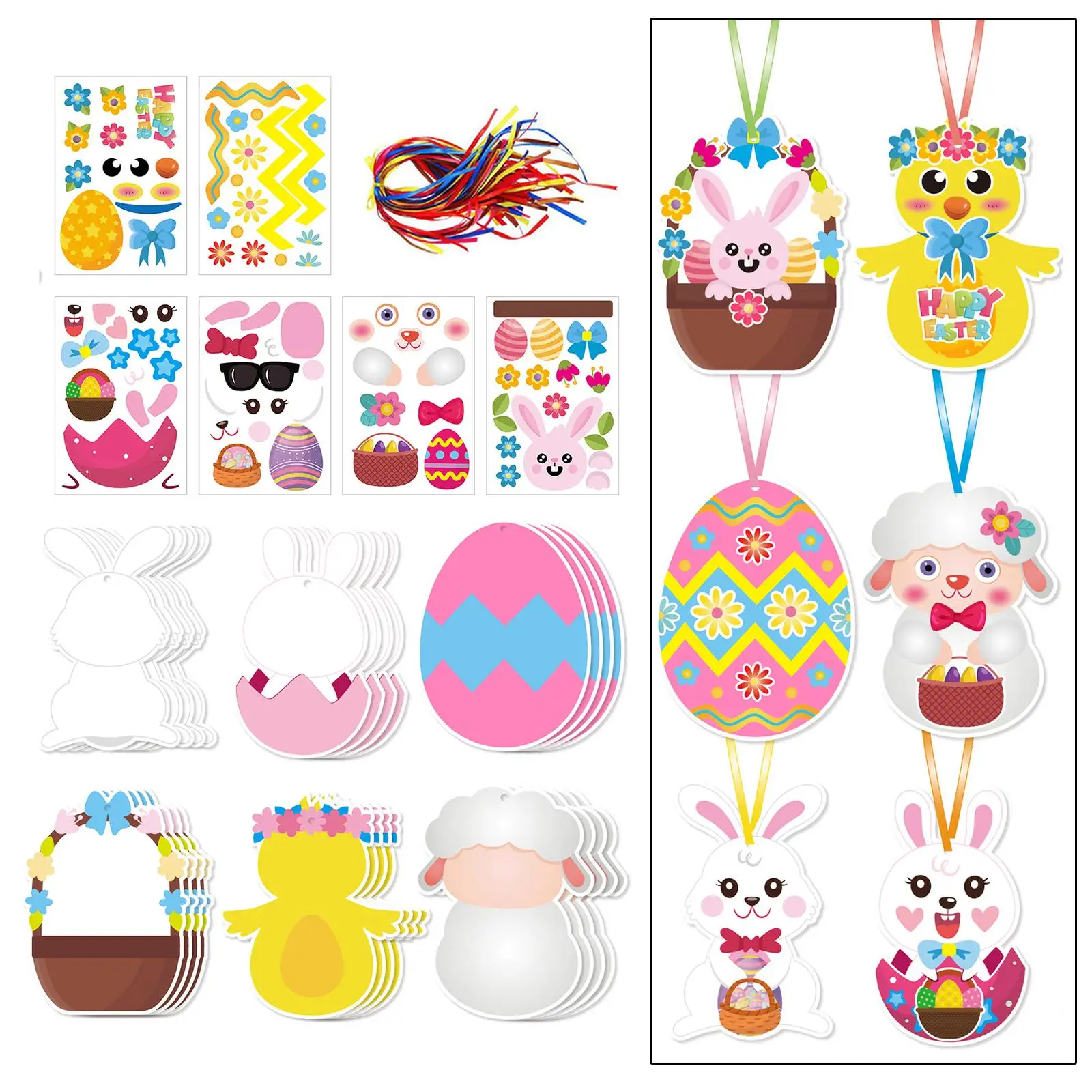 

Easter Stickers Set Decorative Cartoon Decals for Easter School Party Favors