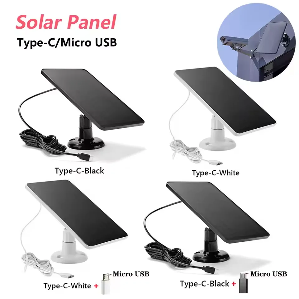 Panneau solaire 30W 5V pour Eufy Eufycam 3/3C/2C/2Pro, panneaux de charge solaire à montage mural, système de cellules solaires étanche avec câble de 10,8 pieds 1 Panneau solaire 30W 5V pour Eufy Eufycam 3/3C/2C/2Pro, panneaux de charge solaire à montage mural, système de cellules solaires étanche avec câble de 10,8 pieds 1