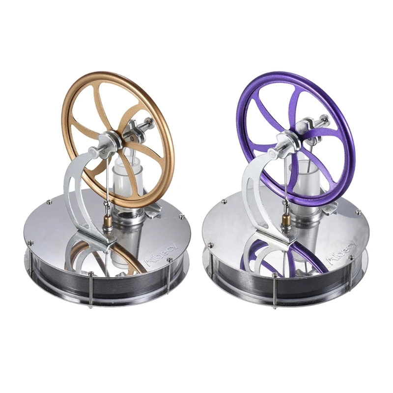 

Low Friction Low Temperature Stirling Engine DIY Heat Education Model Toy Gifts N58E