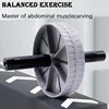 Abdominal Wheel Strong Load Bearing Non-slip Roller Strengthen Muscle Exercise Equipment Fitness Training Home Use Silent 3