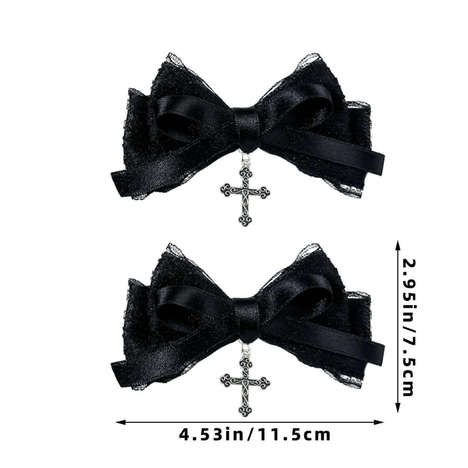 2pcs Ladies' Gothic style fashion street exquisite hair accessories, hair clips, top clips, versatile dressing hair accessories
