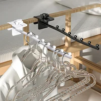 Wall Mount Clothes Hanger Dormitory Bedside Clothes Drying Rack Window Space Saving Closet Organizer for Bedroom Clothing Stores 2