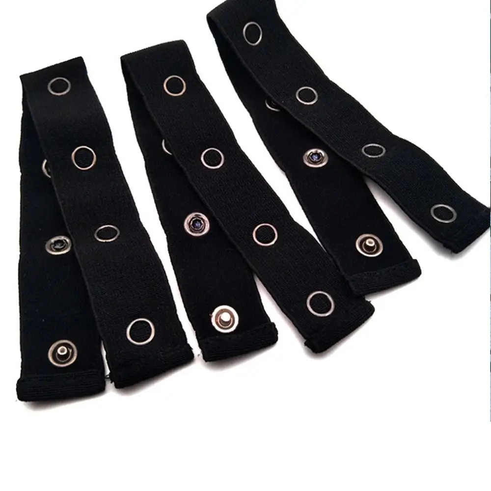 Estensori Per Vita Pantaloni 8 Pezzi - Elastico Con Bottone Regolabile 3 Posizioni, Per Jeans, Gonne, Abbigliamento Premaman (4 Neri + 4 Blu)