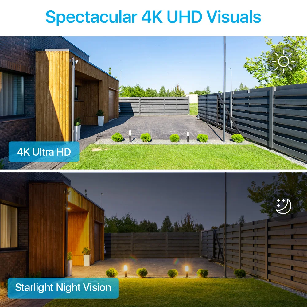 ZOSI 4K PoE IP Camera AI Human Detect Outdoor Security Camera H.265+ 8MP/5MP 100ft Night Vision IP66 Video Surveillance Camera 2