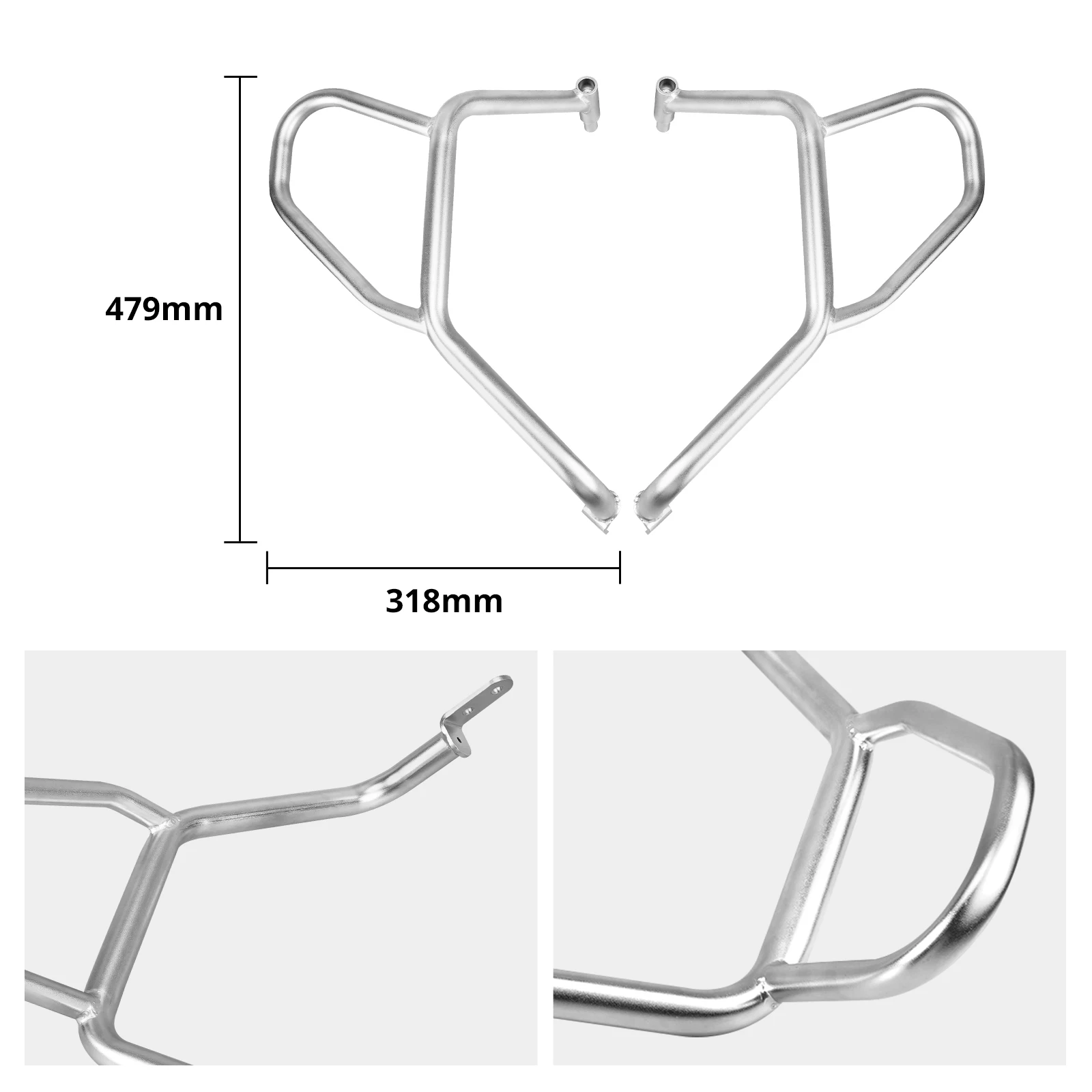 Für BMW R1250GS R1250 GS 2019 2020 2021 2022 2023 2024 Motorschutz Obere untere Sturzbügel Stoßstangenschutz R 1250GS 2019–2024 – Detail 2