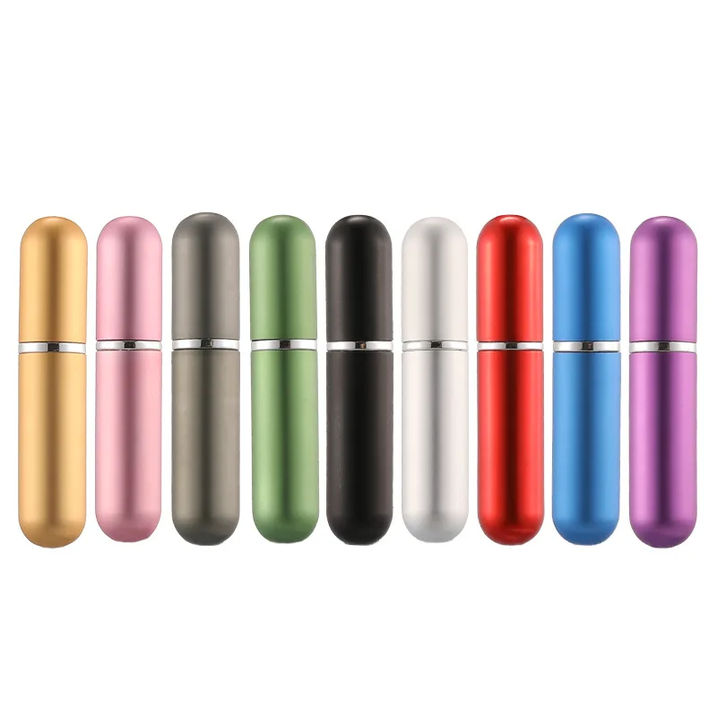 10Pcs Portable Mini Refillable Perfume Empty Spray Bottle Atomizer Perfume Bottle Pump Case for Traveling and Outgoing 5ML 1pcs folding hairdressing comb with makeup mirror portable air cushion comb suitable for daily outgoing travel use