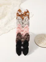 10pcs/set Embroidery Bows Hair Clips Hairpins for Girls Handmade Cotton Barrettes Kids Butterfly Headwear Baby Hair Accessories 2