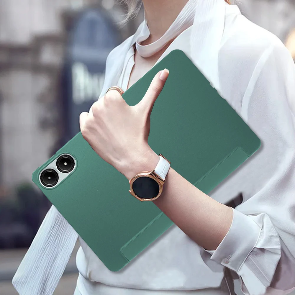 Premium Silicone Back Smart Cover for 12.1 Tablets - Versatile and Durable Protection Case