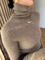 Women's High Neck Cashmere Sweater, Knit Bottoming Shirt, Slim Pullover, Joker Inside, Autumn and Winter, 100 Pure - Image 2