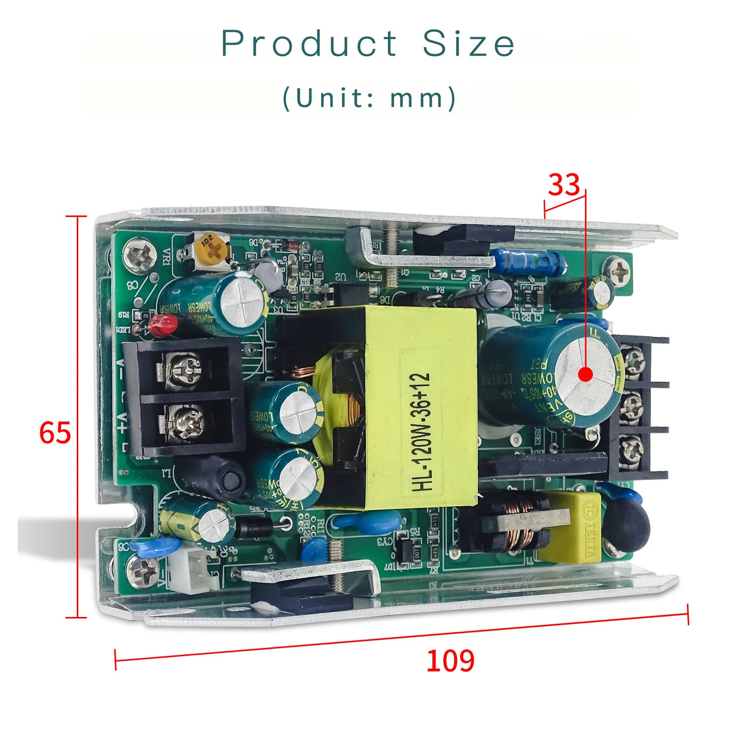 Led Par Light Switching power supply 120W 12-24V+- use for 54x3w 18x12w 200W COB 4X50W Stage Light Repair Spare Parts