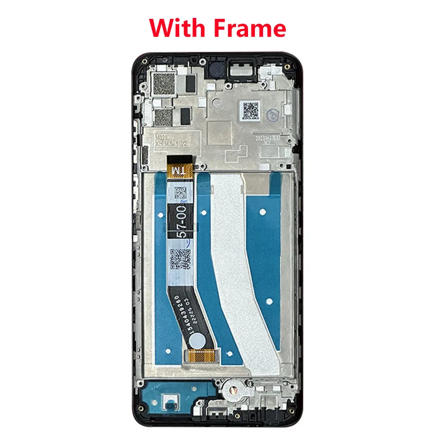 모토로라 모토 G32 메가 XT2235-2, XT2235-3 LCD 디스플레이 터치, 프레임 디지타이터 어셈블리, 모토 G32 스크린 교체용, 6.5 인치