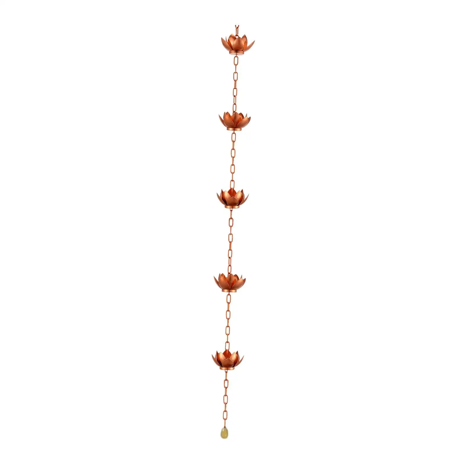Lotus Rain Chains for Gutters for Divert Water Replacement Downspout Flower Cups Rain Chains for Garden Roofs Home Outdoor Yard